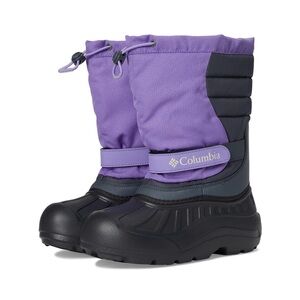 Columbia Powderbug Snowlite Winter Snow Boot Paisley Purple and Graphite Size 4
